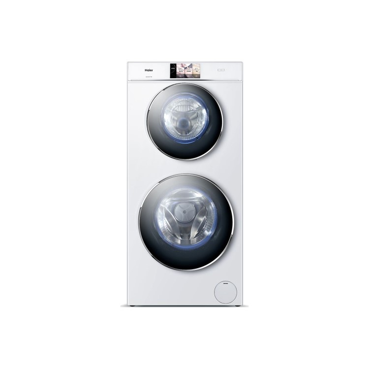 Haier HW120-B1558 DuoDrum 12kg 1500rpm Freestanding Washing Machine-White