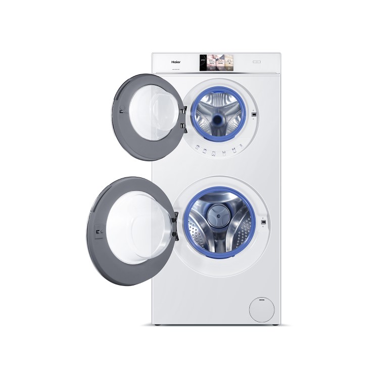 Haier HW120-B1558 DuoDrum 12kg 1500rpm Freestanding Washing Machine-White