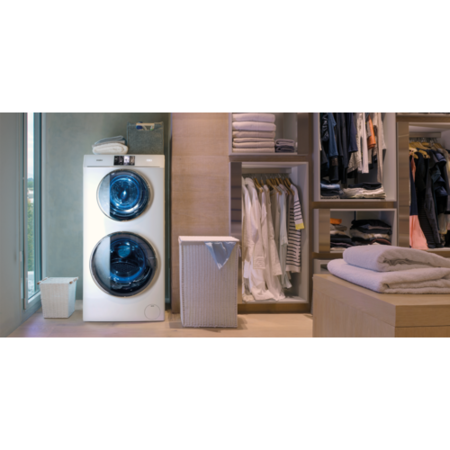 Haier HW120-B1558 DuoDrum 12kg 1500rpm Freestanding Washing Machine-White