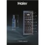 Haier 77 Bottle Dual Zone Freestanding Wine Cooler - Black