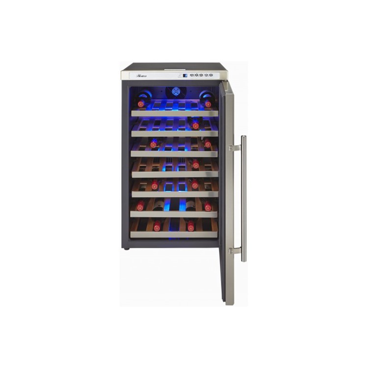 GRADE A1 - Hostess HW40RMA 50cm Wide 40 Bottle Wine Cooler - Stainless Steel