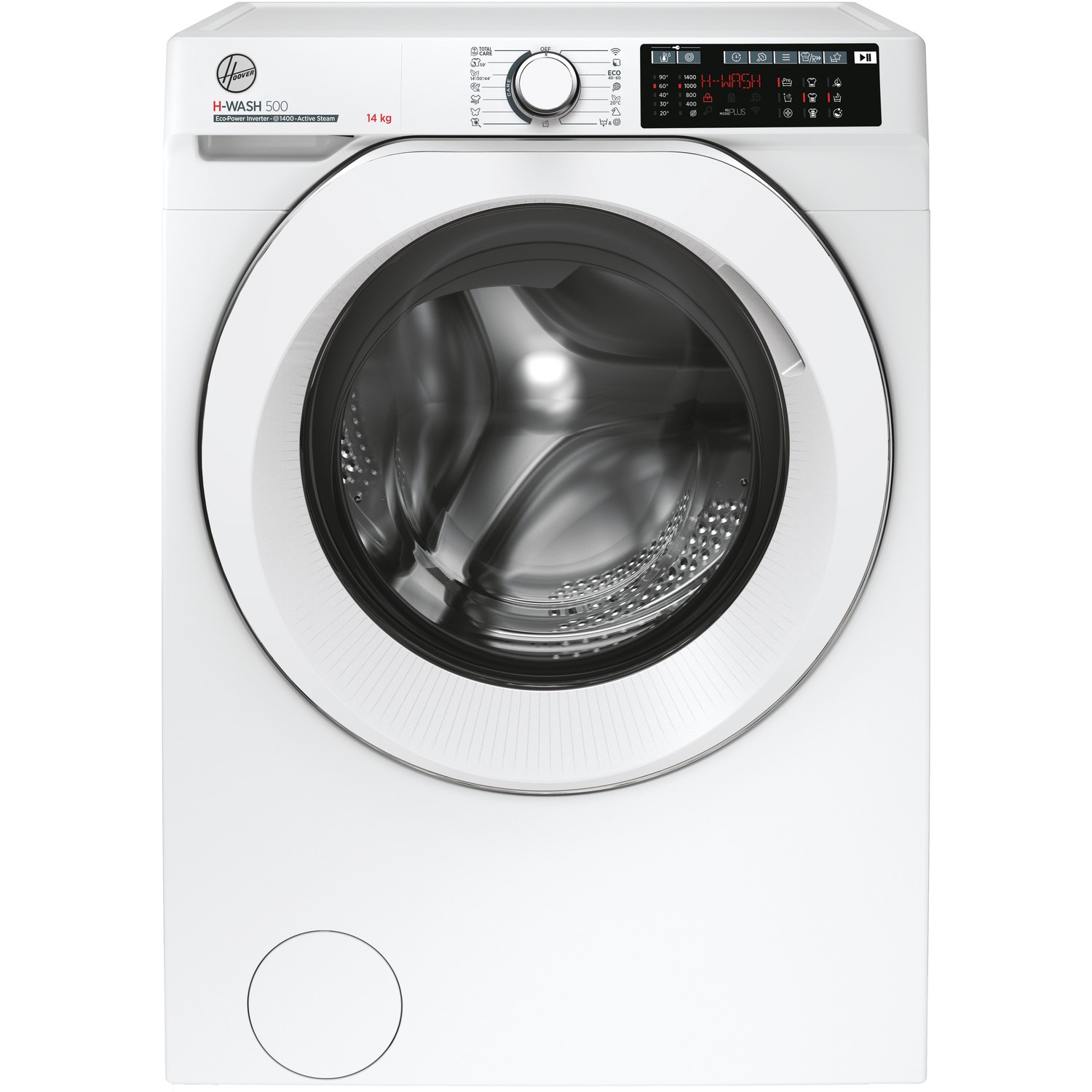 Hoover H-Wash 500 14kg Washing Machine - Smart Wi-Fi Steam A-Rated 1400rpm Freestanding White