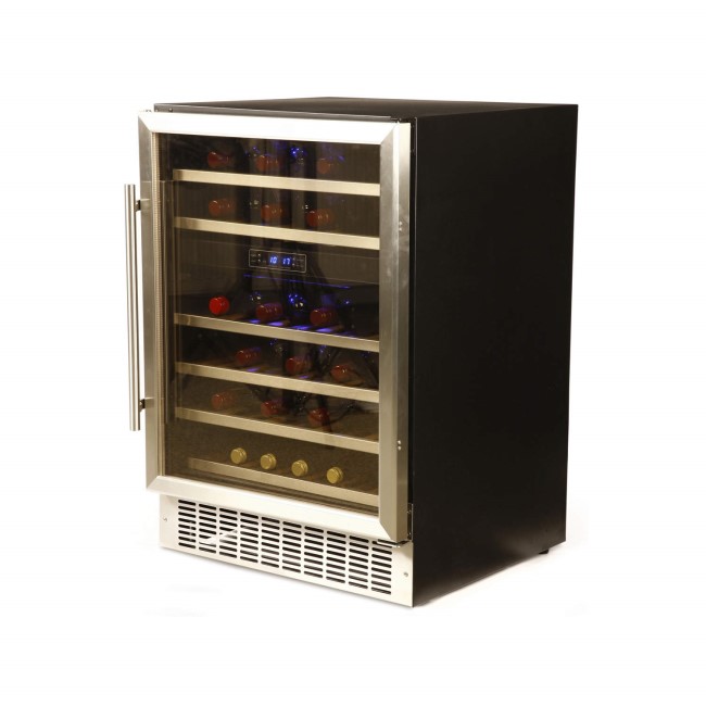 Hostess HW46MA 60cm Wide 46 Bottle Wine Cooler Stainless Steel Appliances Direct