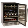 Hostess HW46MA 60cm Wide 46 Bottle Wine Cooler - Stainless Steel