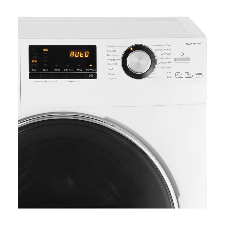 Haier HW70-B12636 7kg 1200rpm Freestanding Washing Machine - White