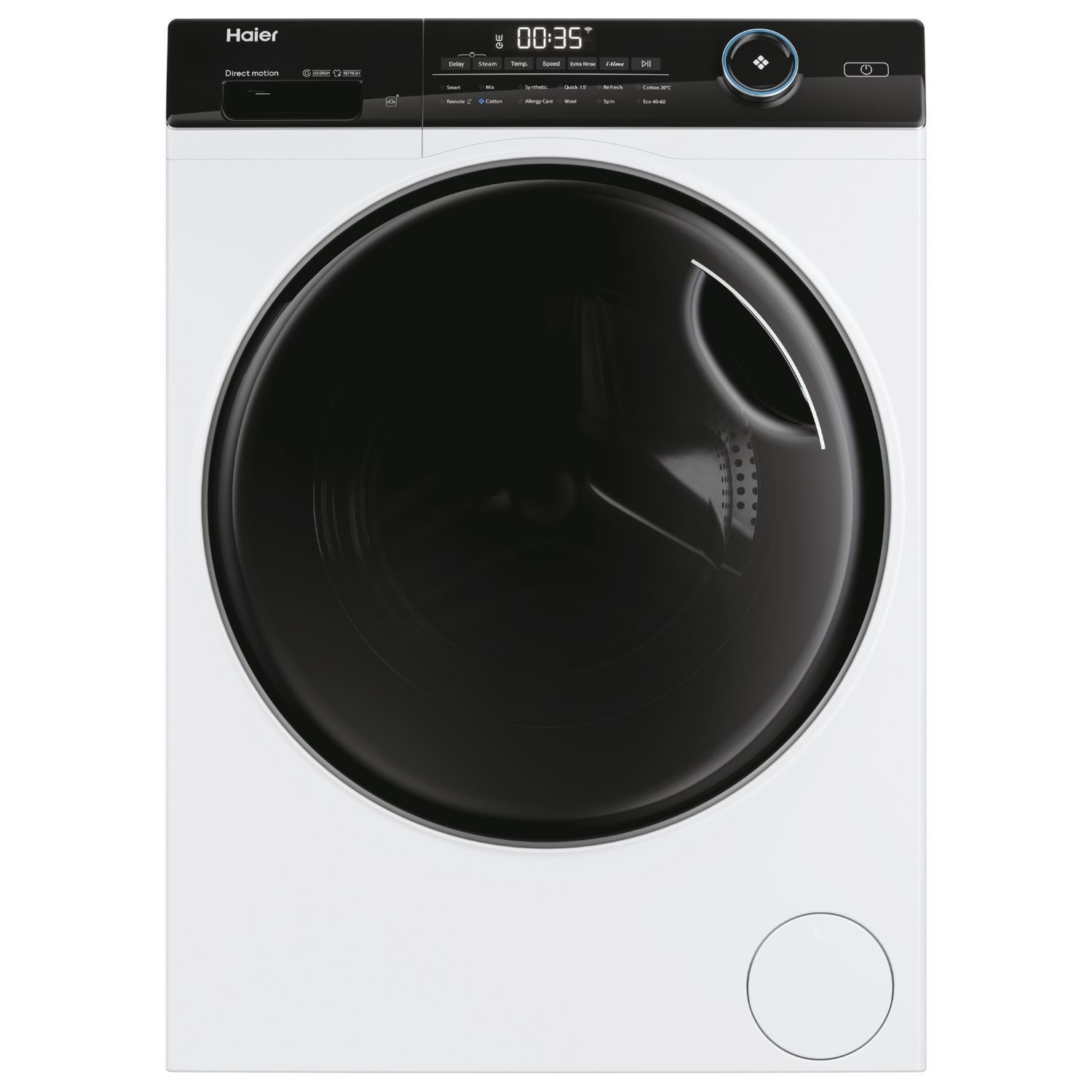 Haier I-Pro Series 5 9kg Washing Machine - Smart W-Fi Quiet A-Rated - Freestanding White - HW90-B14959U1