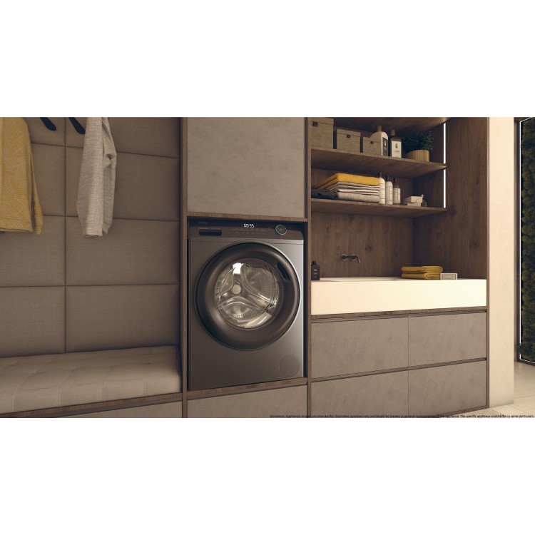 Haier 939 iPro Series 3 9kg 1600rpm Washing Machine - Graphite