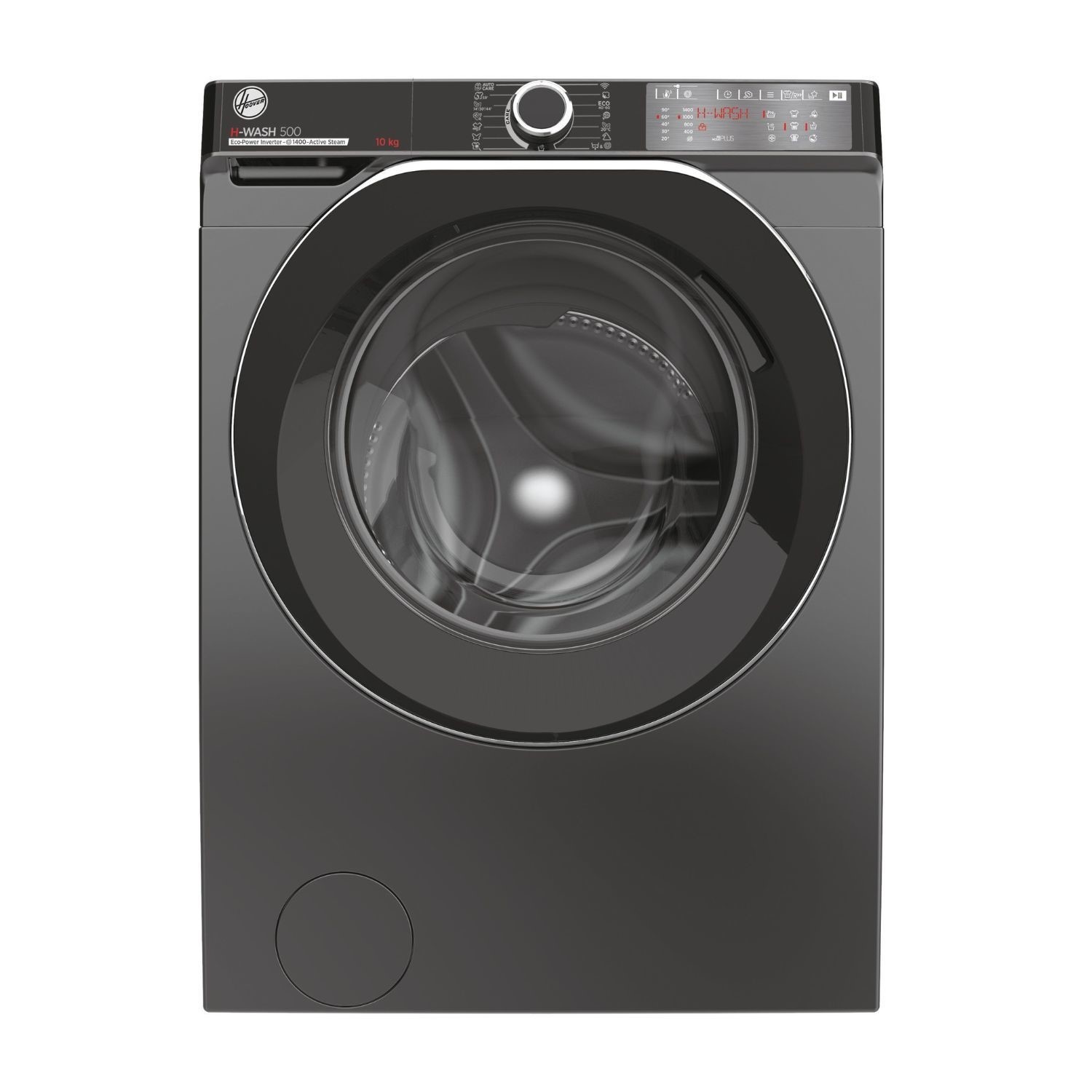 Hoover Anthracite H-Wash 500 10Kg Washing Machine, 1400Rpm, Graphite, Smart Wi-Fi, A-Rated