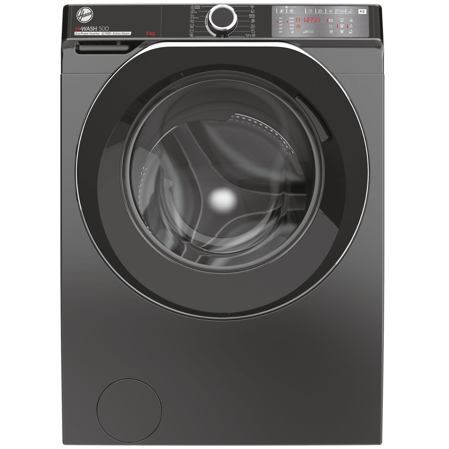 Hoover H-Wash 500 9Kg Graphite Washing Machine Smart Wi-Fi A-Rated 1400Rpm Freestanding 31010831