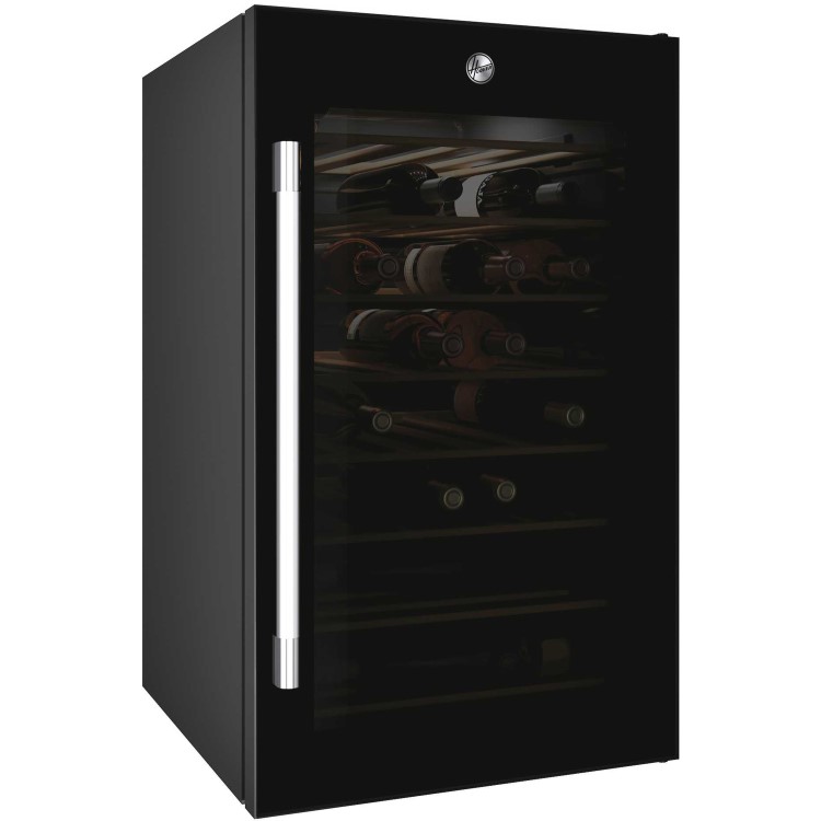 Hoover 41 Bottle Capacity Single Zone Wine Cooler - Black