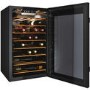 Hoover 41 Bottle Capacity Single Zone Wine Cooler - Black