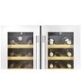 Hoover 38 Bottle Capacity Dual Zone 60cm Freestanding Wine Cooler - Stainless Steel