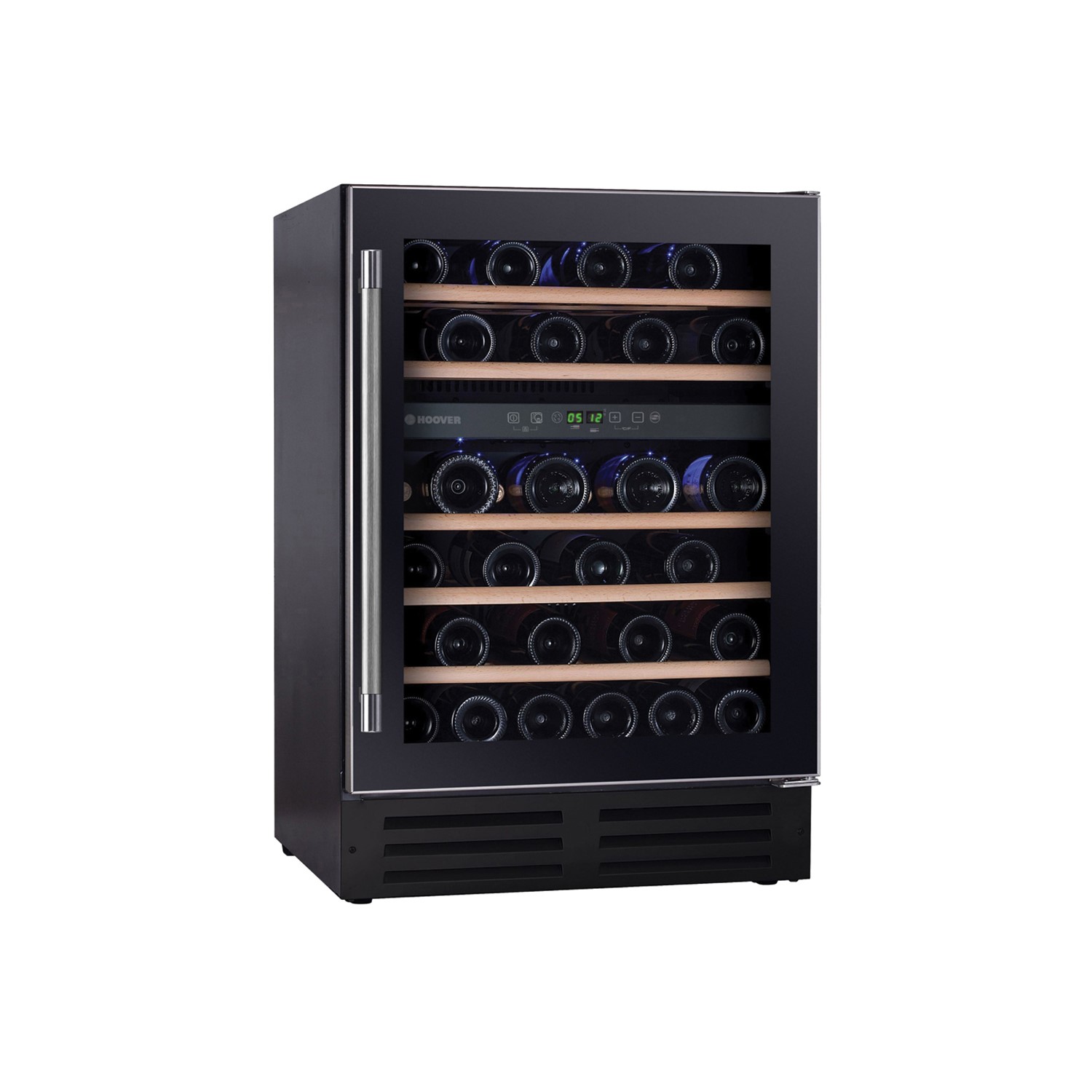 Hoover 46 BottleCapacity Dual Zone Built in Wine Cooler - Black