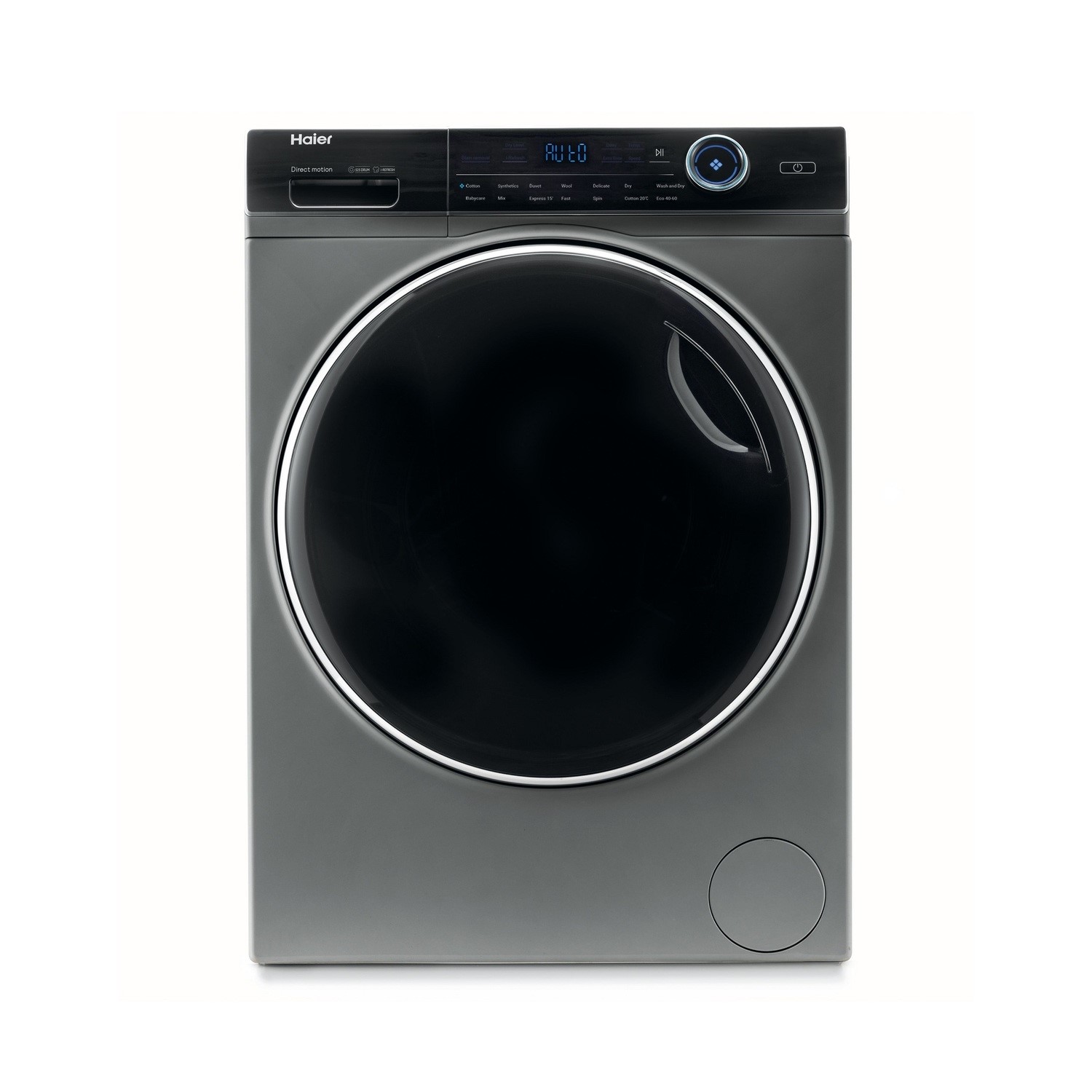 Refurbished Haier HWD100-B14979S Freestanding 10/6KG 1400 Spin Washer Dryer Graphite