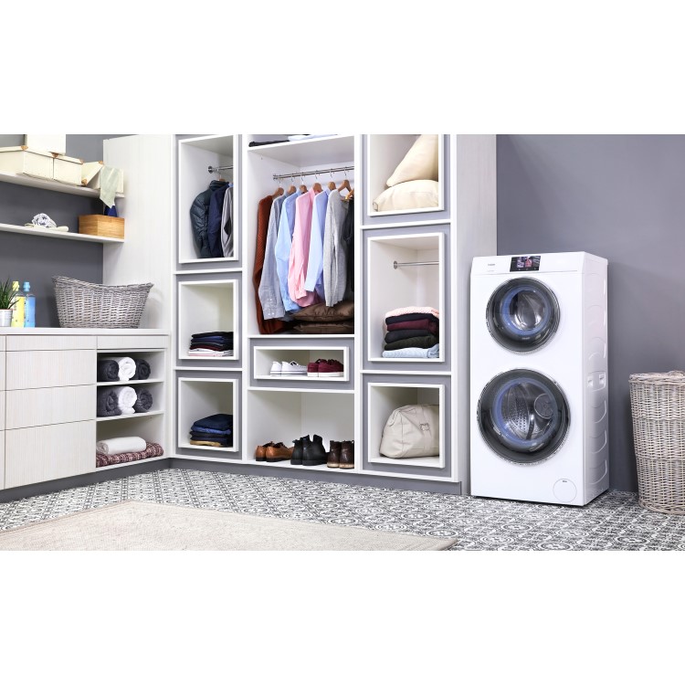 Haier HWD120-B1558 DuoDrum 12kg Wash 4kg Dry 1500rpm Freestanding Washing Machine-White