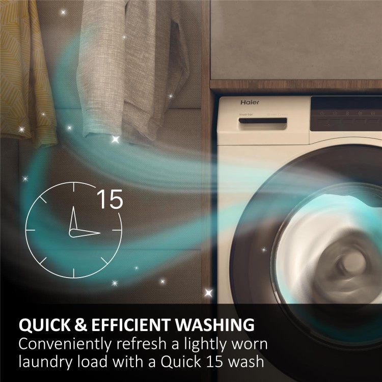 Haier 939 iPro Series 3 9kg Wash 6kg Dry Washer Dryer -  Graphite