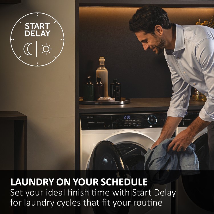 Haier I-Pro Series 5 9kg Wash 6kg Dry Washer Dryer - Graphite
