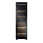 Haier 201 Bottle Capacity Dual Zone Freestanding Wine Cooler - Black 