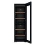 Haier 201 Bottle Capacity Dual Zone Freestanding Wine Cooler - Black 