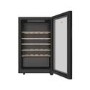 Haier 33 Bottle Freestanding Single Zone Wine Cooler - Black