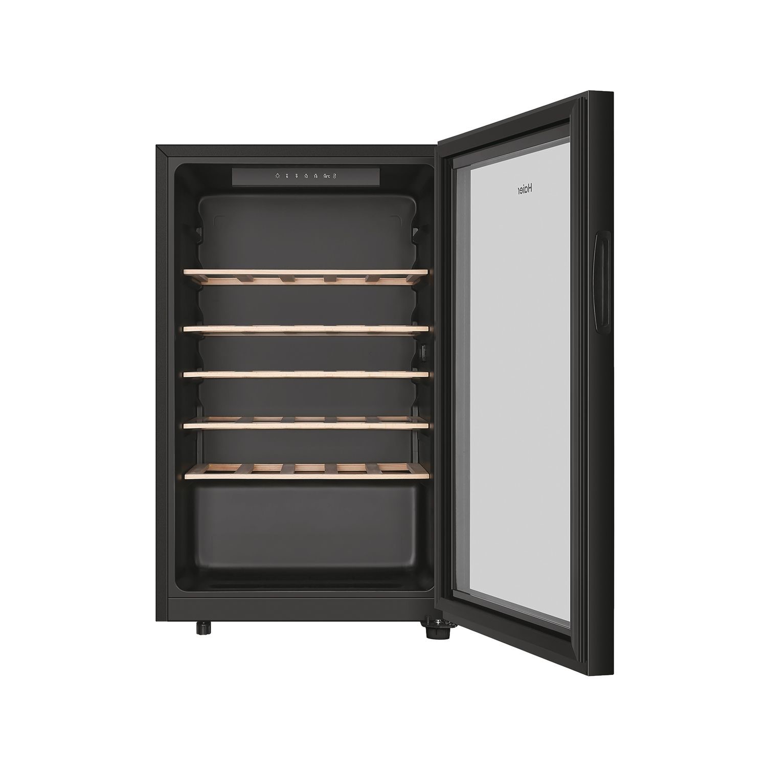 Haier 33 Bottle Freestanding Single Zone Wine Cooler Black HWS33GG