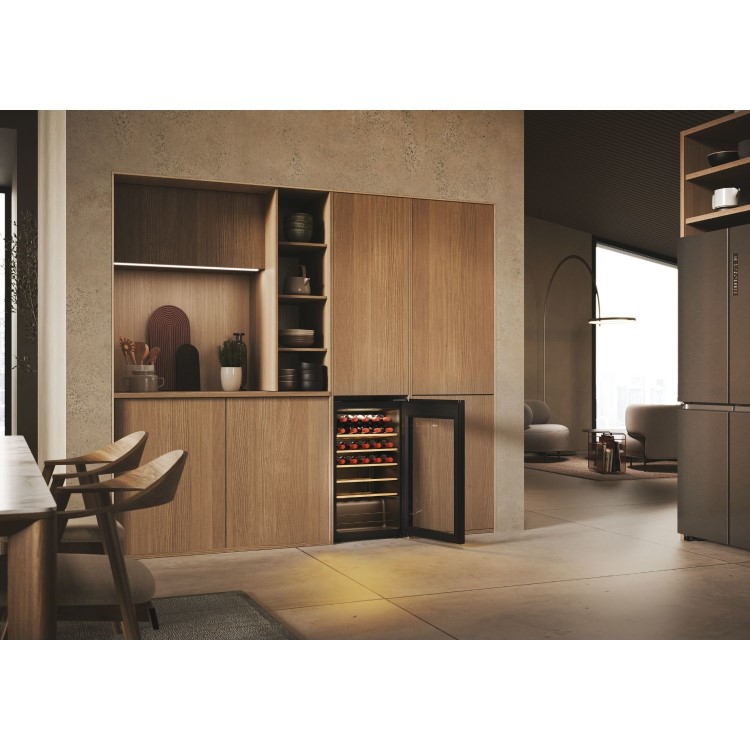 Haier 21 Bottle Compressor Wine Cooler Freestanding - Black