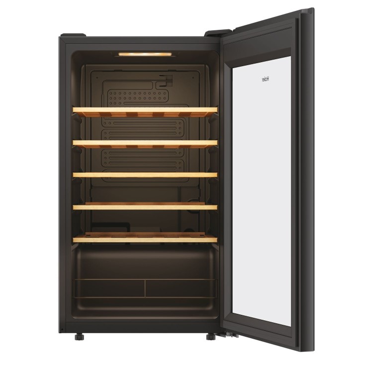 Haier 21 Bottle Compressor Wine Cooler Freestanding - Black