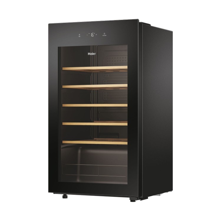 Haier 21 Bottle Compressor Wine Cooler Freestanding - Black