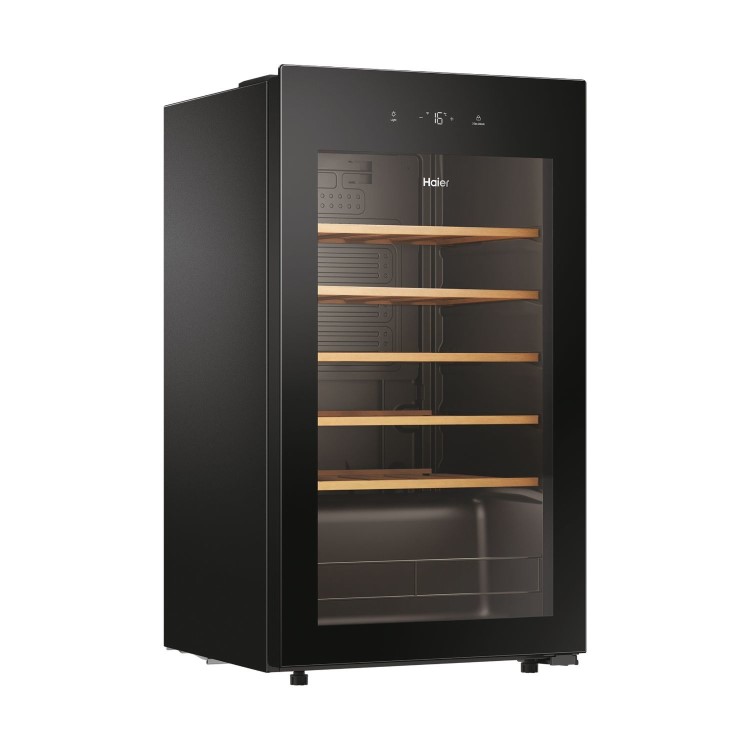 Haier 21 Bottle Compressor Wine Cooler Freestanding - Black