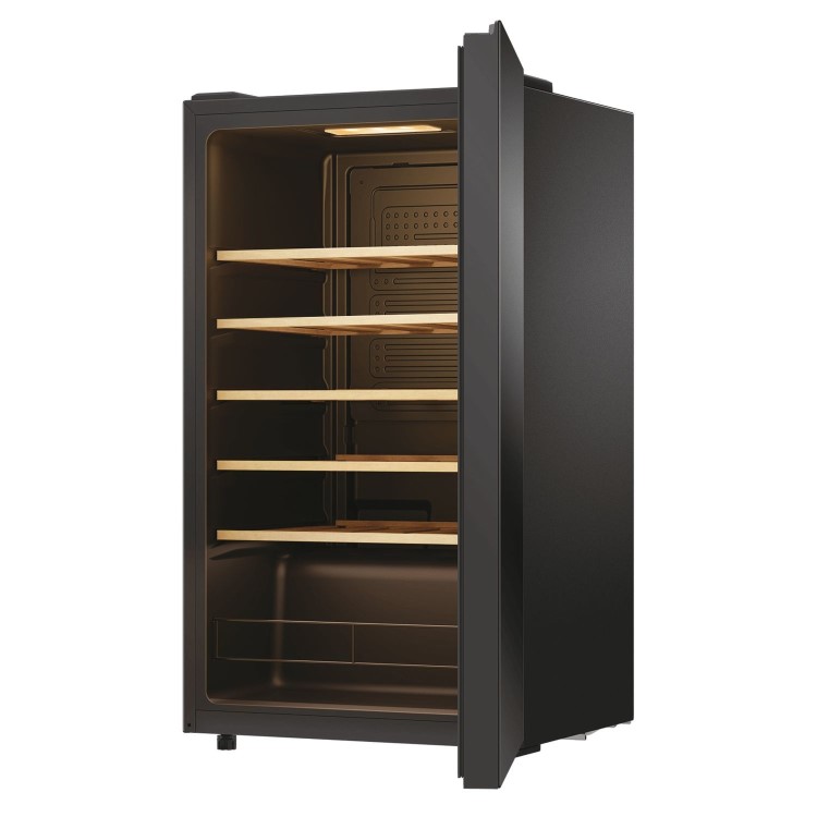 Haier 21 Bottle Compressor Wine Cooler Freestanding - Black