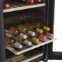 Haier 42 Bottle Freestanding Wine Cooler - Black