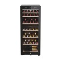 HWS77GDAU1 Haier 77 Bottle Dual Zone Freestanding Wine Cooler - Black