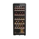 HWS77GDAU1 Haier 77 Bottle Capacity Dual Zone Freestanding Wine Cooler - Black