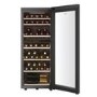 Haier 77 Bottle Dual Zone Freestanding Wine Cooler - Black