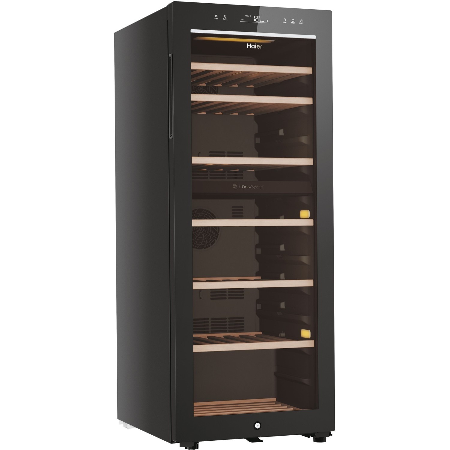 Haier 77 Bottle Wine Cooler Black HWS77DGAU1 Appliances Direct