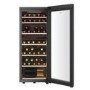 Haier 77 Bottle Capacity Dual Zone Freestanding Wine Cooler - Black