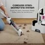 Shark HX100UKT Stainforce Cordless Handheld Vacuum Cleaner. Lightweight portable and powerful with pet hair tool