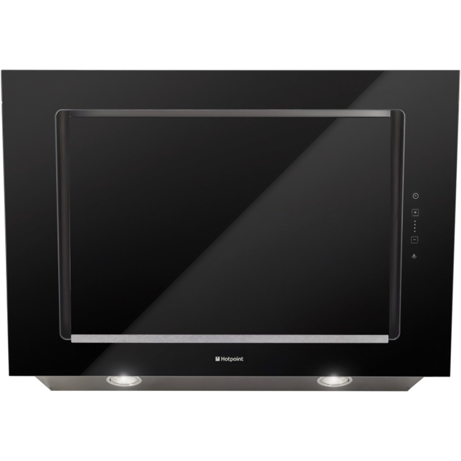 black angled cooker hood 80cm