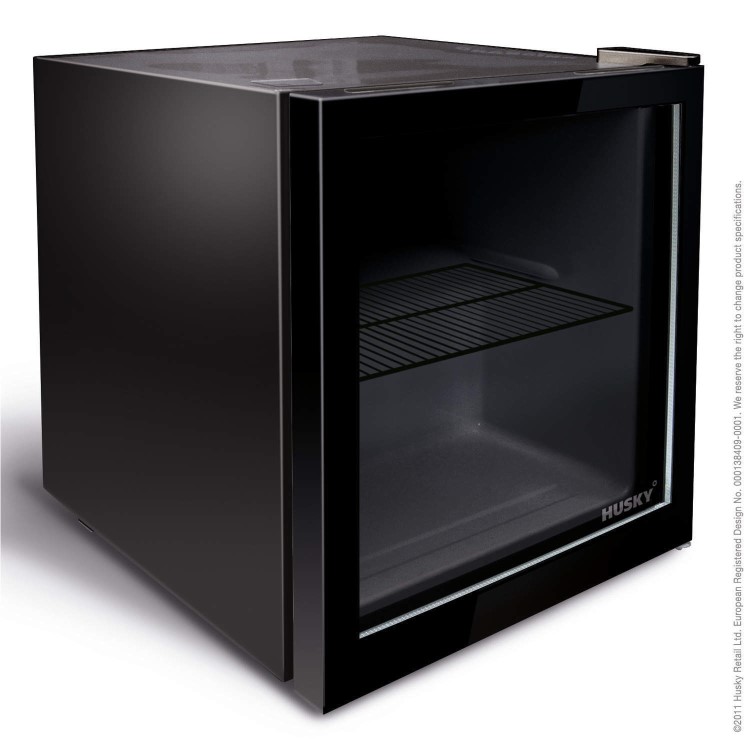 GRADE A2 - Husky HY192 Mini Fridge/Drinks Chiller - Black
