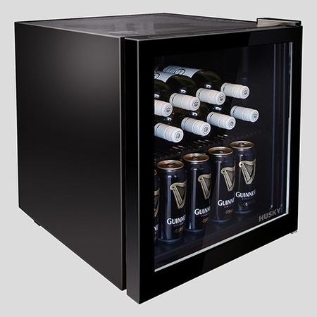 GRADE A2 - Husky HY192 Mini Fridge/Drinks Chiller - Black