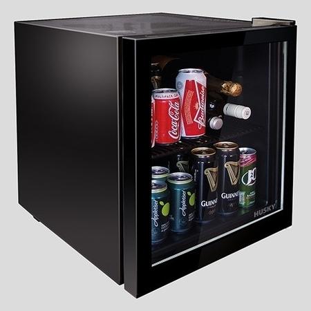 GRADE A2 - Husky HY192 Mini Fridge/Drinks Chiller - Black
