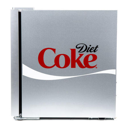 GRADE A2 - Husky HY209 Diet Coke Mini Fridge/Drinks Cooler - Silver