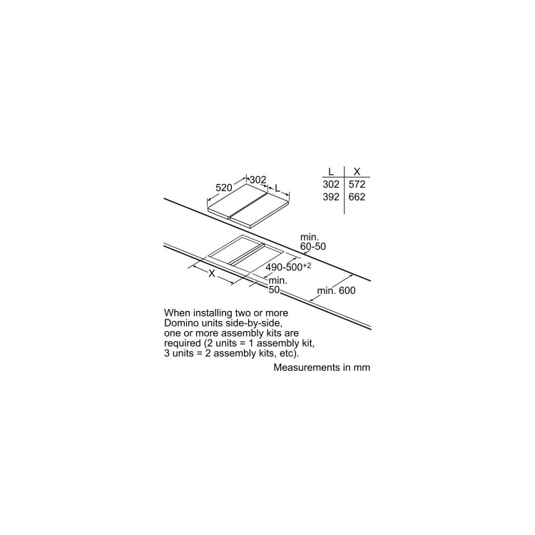 SIEMENS HZ394301 Connecting Links for Siemens Hobs