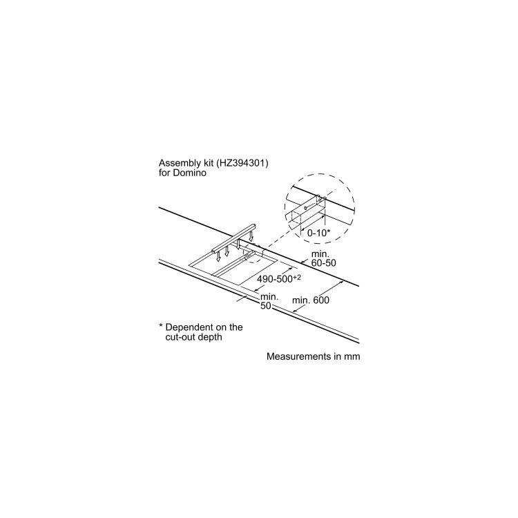 SIEMENS HZ394301 Connecting Links for Siemens Hobs