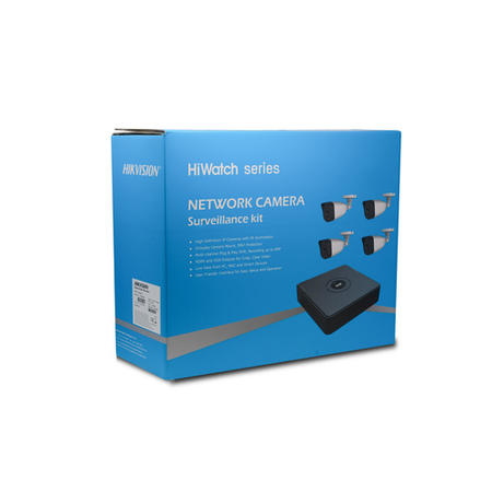 Hikvision HiWatch CCTV System - 4 Channel 1080p NVR with 4 x 1080p Bullet Cameras & 1TB HDD