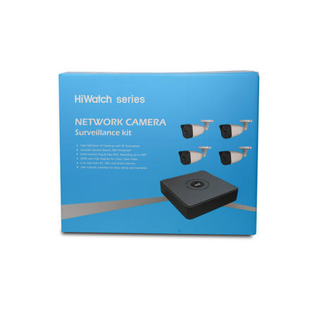 Hikvision HiWatch CCTV System - 4 Channel 1080p NVR with 4 x 1080p Bullet Cameras & 1TB HDD