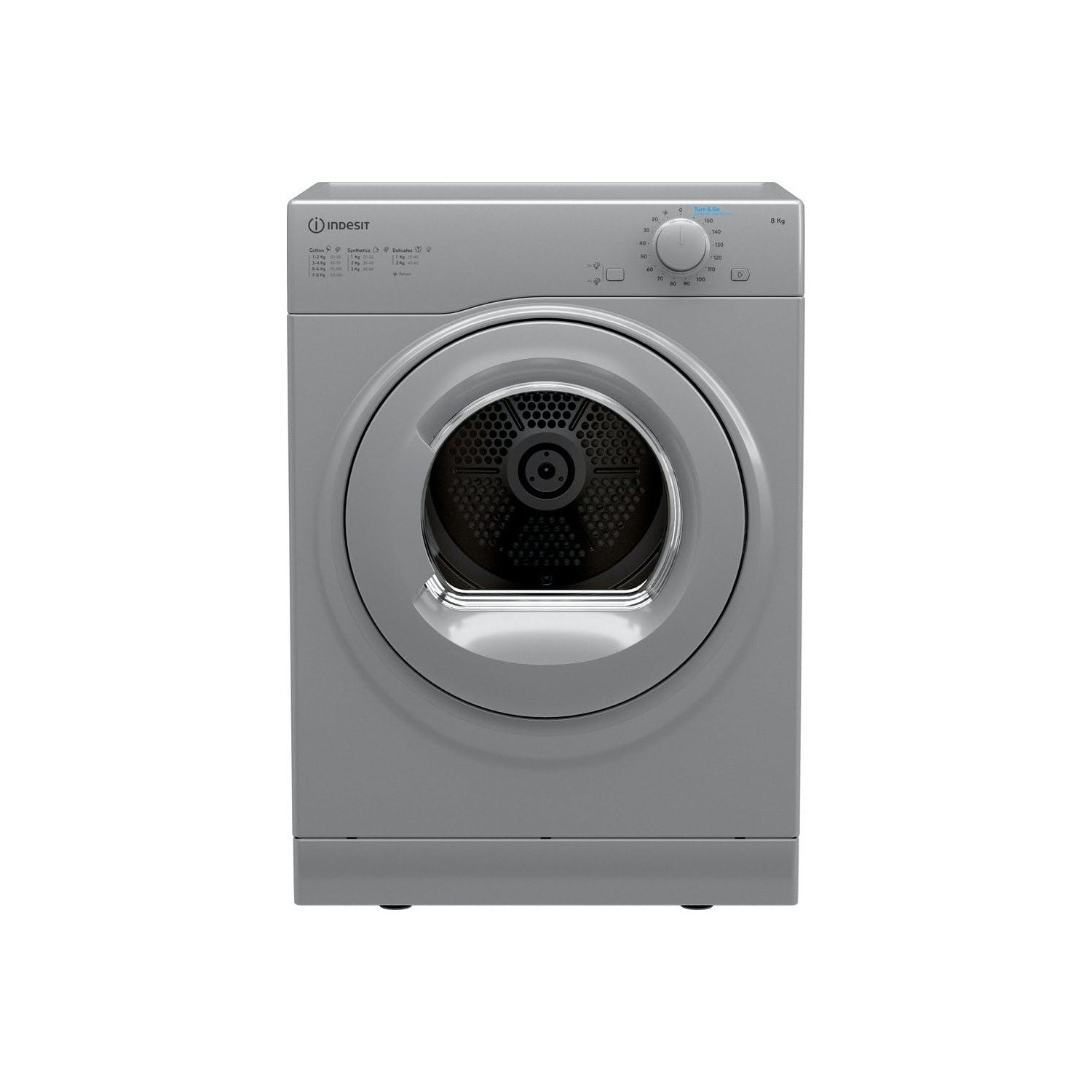 Indesit 8kg Freestanding Vented Tumble Dryer - Silver