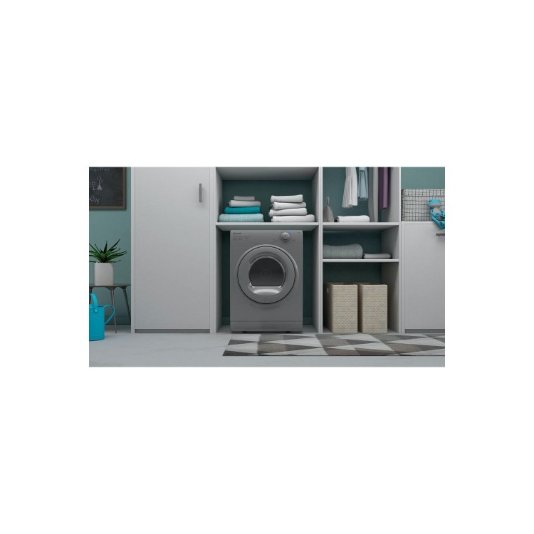 Indesit 8kg Vented Tumble Dryer - Silver