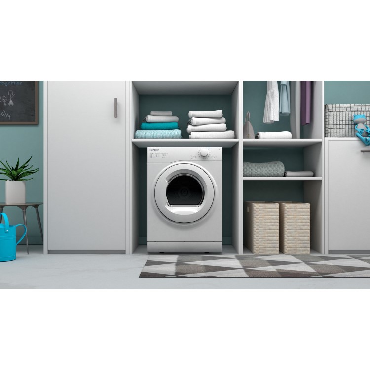 Refurbished Indesit I1D80WUK Freestanding Vented 8KG Tumble Dryer White