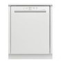Indesit Semi-Integrated Dishwasher - Push&Go - White control panel